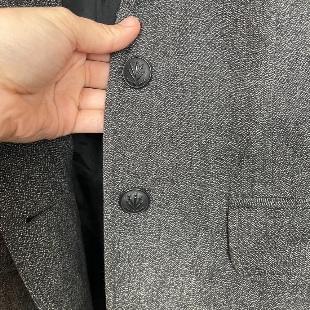 Rag & Bone Black and Grey Lined Womens Taylor Blazer Preppy Scandi Girl Size 0 - Picture 7 of 13